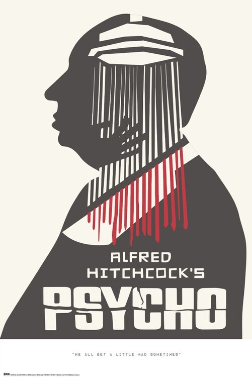 Poster Alfred Hitchcock - Psycho