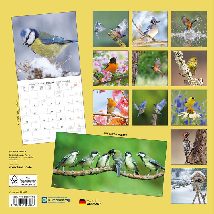 Kalendar 2027 Birds