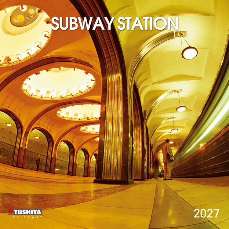Календар 2027 Станція метро | 16-місячний