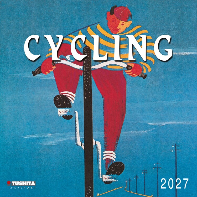 Календар 2027 Велоспорт крізь історію | 16-місячний