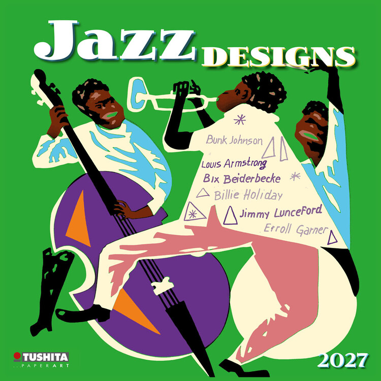 Calendar 2027 Jazz Designs | 16-month