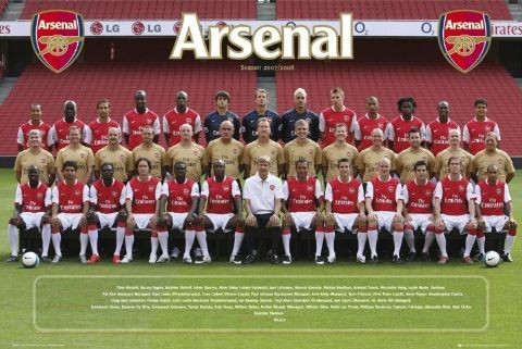 Плакат Arsenal - Team photo 07/08