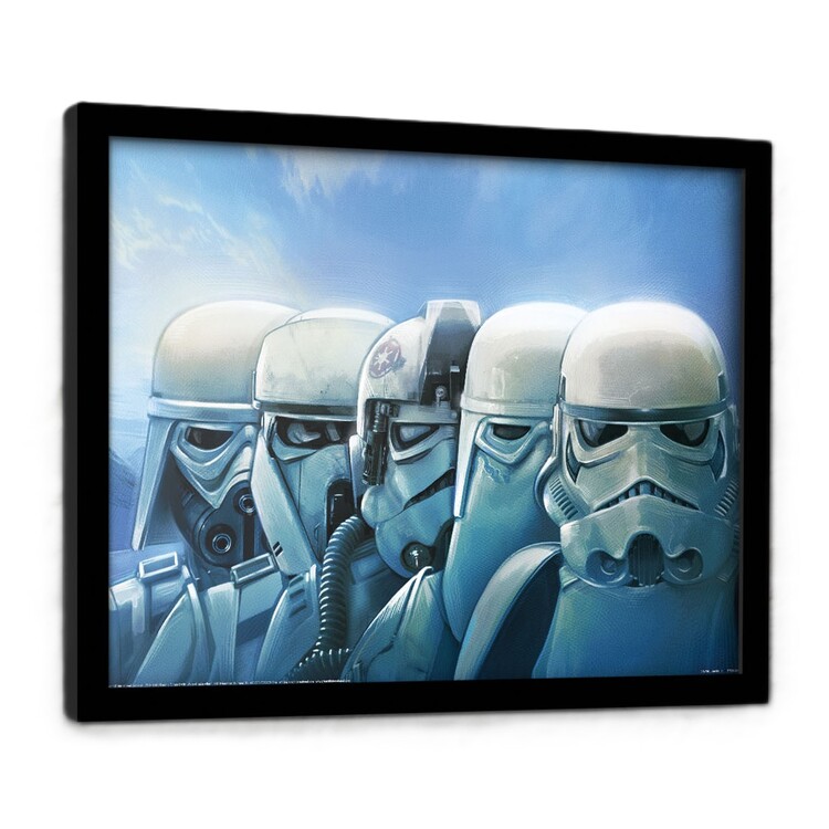 Плакат у рамці Star Wars: The Mandalorian and Grogu - Trooper Masks