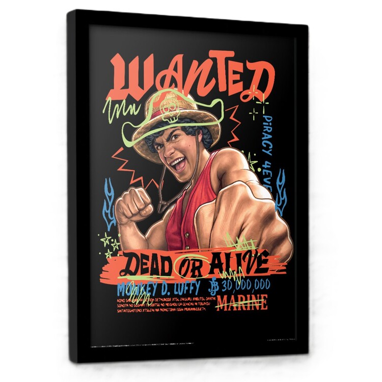 Плакат у рамці One Piece: Live Action S2 - Luffy Graphic