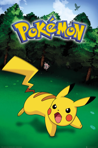 Плакат Pokemon - Pikachu Catch
