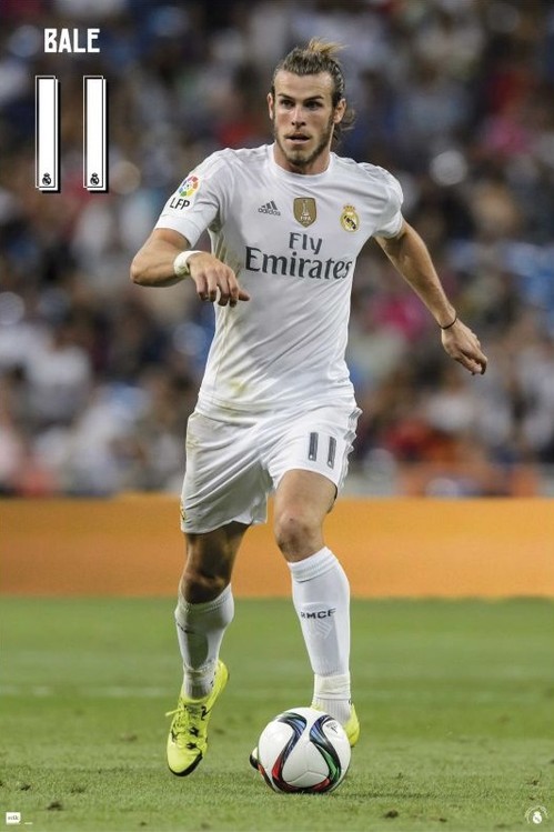 Плакат Real Madrid 2015/2016 - Bale accion