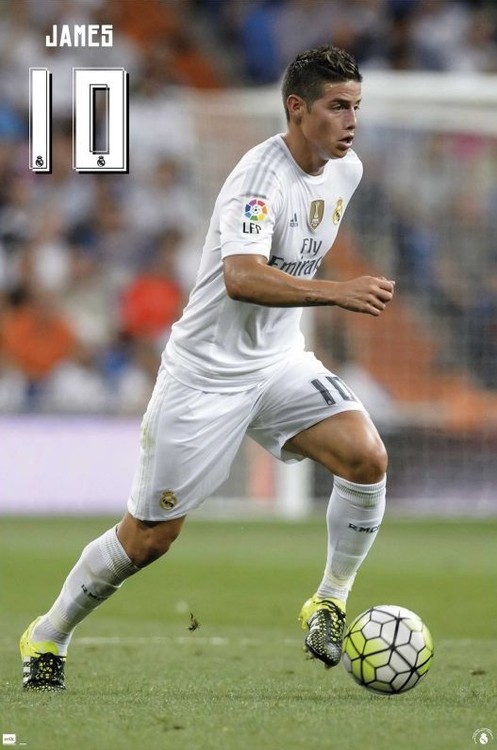 Плакат Real Madrid 2015/2016 - James accion
