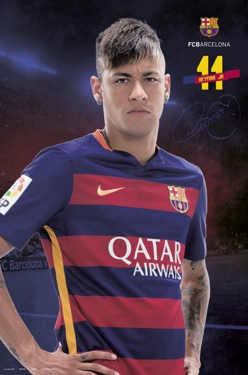 Плакат FC Barcelona - Neymar Pose 2015/2016