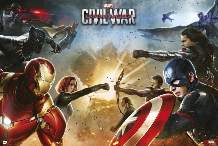 Плакат Captain America: Civil War - Teams