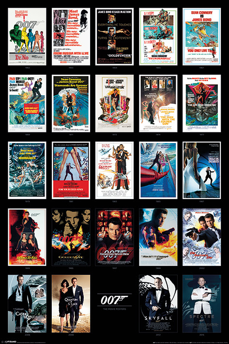 Плакат James Bond - Movie Posters