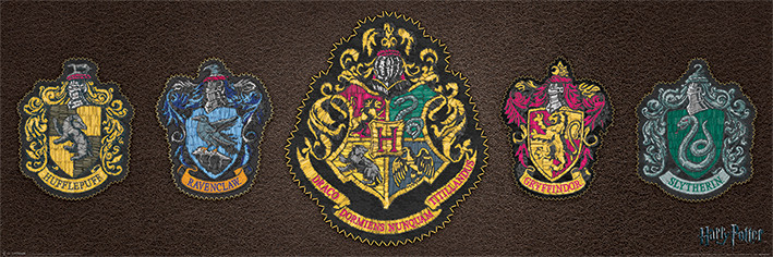 Poster Harry Potter - Crests