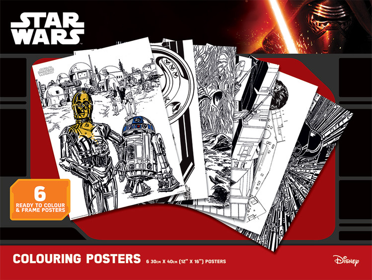 Plakat za barvanje Star Wars - Classic