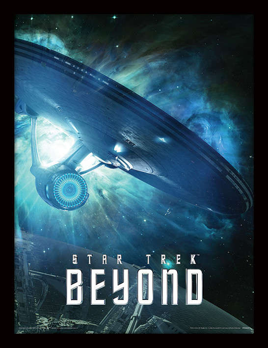 Framed Poster Star Trek Beyond - Enterprise