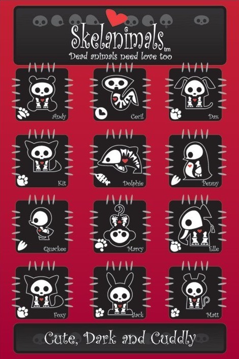 Poster Skelanimals - characters