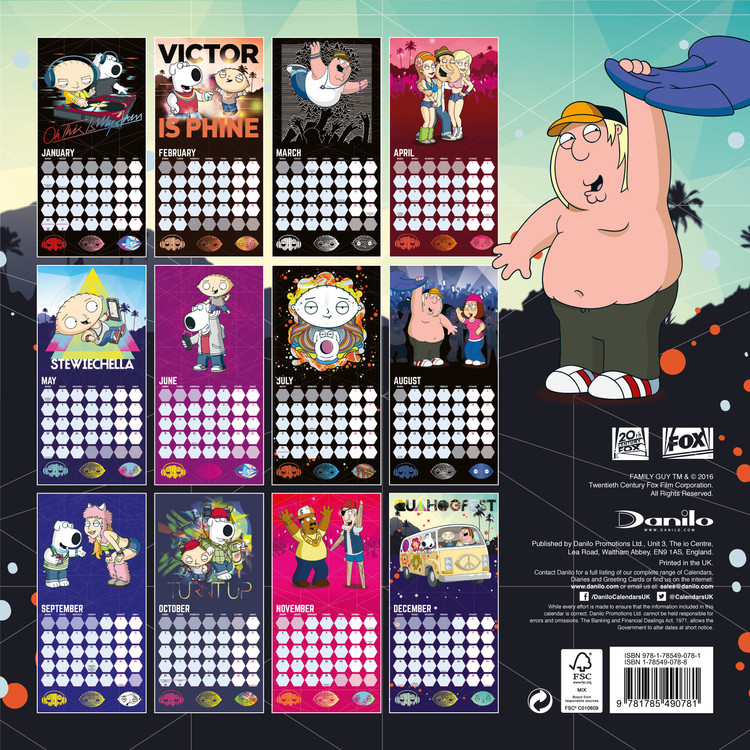 Ημερολόγιο 2027 Family Guy