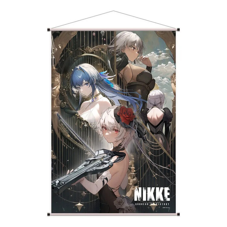 Текстильний постер Goddess of Victory: Nikke - Sugar, Helm, Julia & Modernia