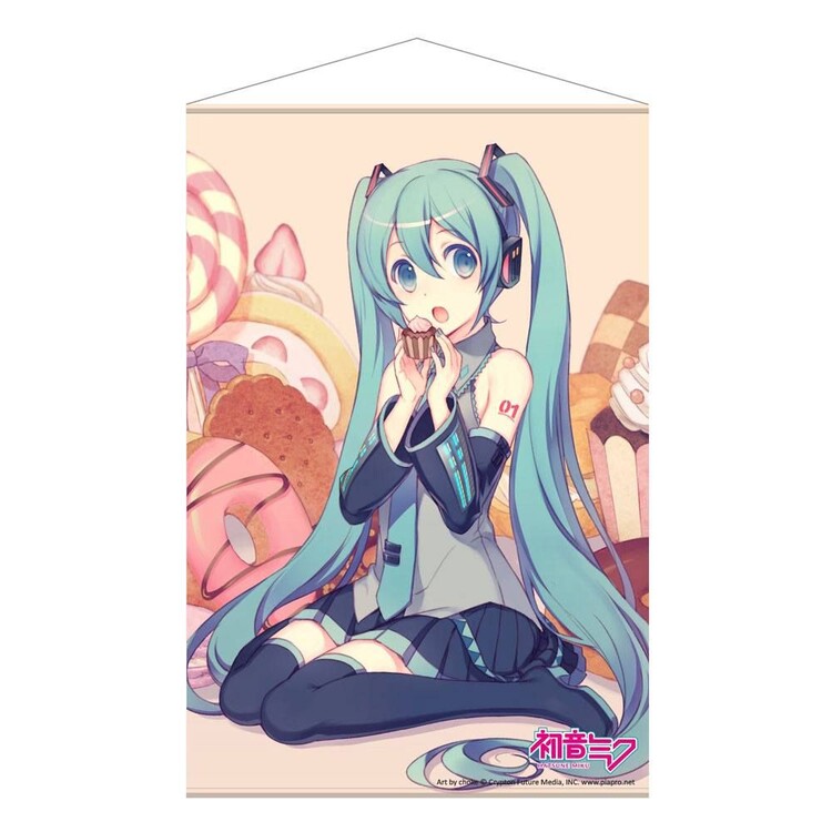 Текстилен плакат Hatsune Miku - Cupcake