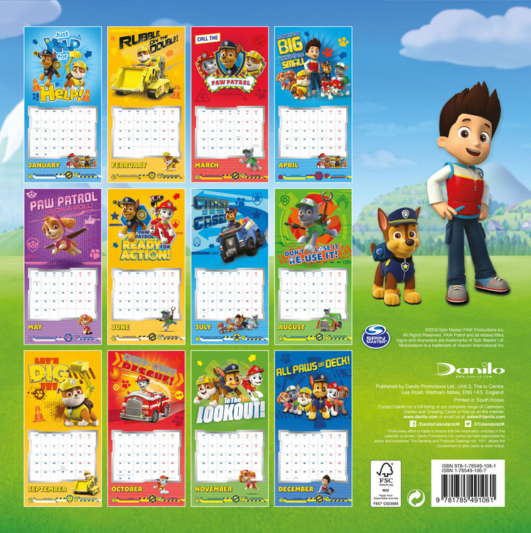 paw-patrol-wall-calendars-2024-buy-at-abposters-com