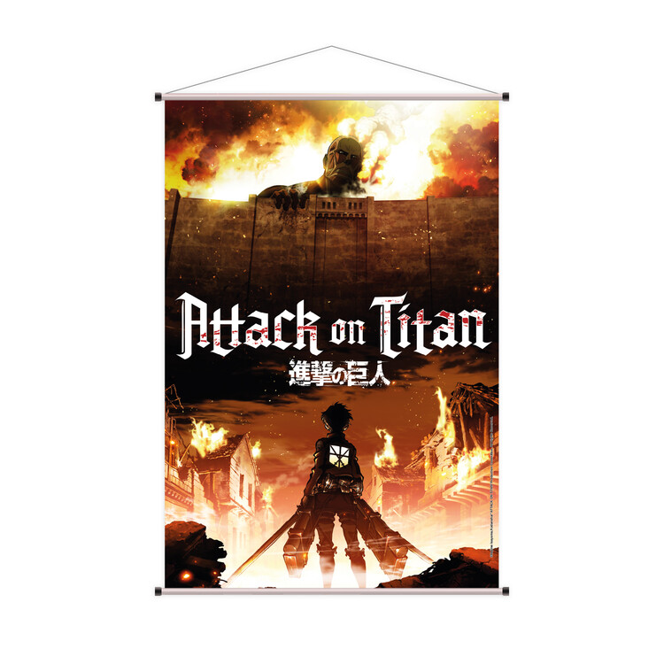 Текстильний постер Attack on Titan - Colossal Titan