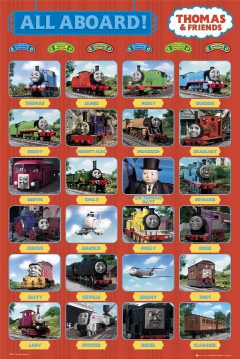 Poster THOMAS AND FRIENDS - all aboard !