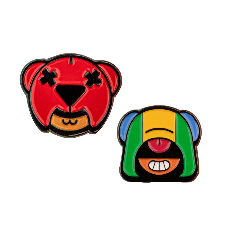 Набір значків Brawl Stars - Nita & Leon