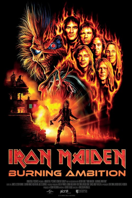 Плакат Iron Maiden - Burning Ambition