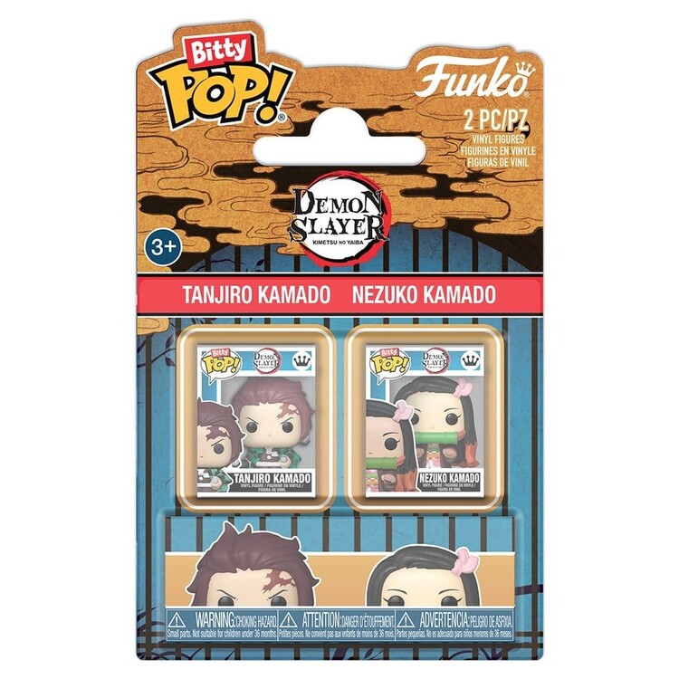 Φιγούρα Bitty Funko POP! - Demon Slayer: Kimetsu no Yaiba - Tanjiro & Nezuko