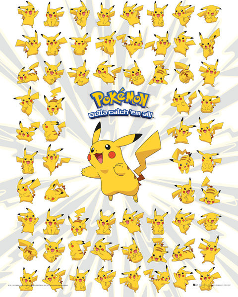 Плакат Pokemon - Pikachu