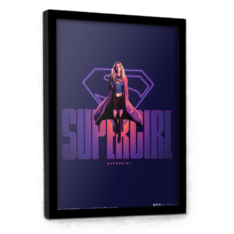 Κορνιζαρισμένη αφίσα Supergirl Movie - Neon Supergirl