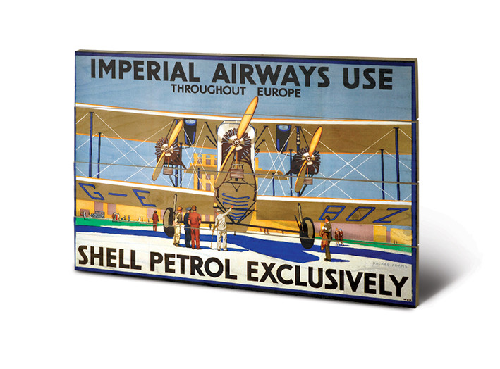 Ξύλινη τέχνη Shell - Imperial Airways