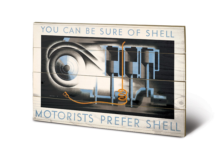 Pintura em madeira Shell - Motorists Prefer Shell