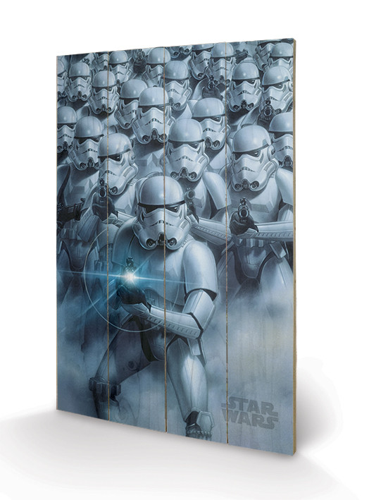 Pintura em madeira Star Wars - Stormtroopers