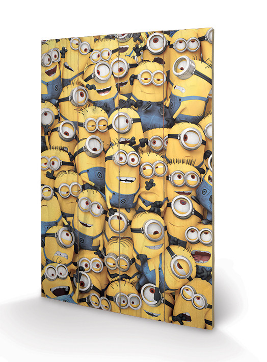 Pintura em madeira Despicable Me - Many Minions