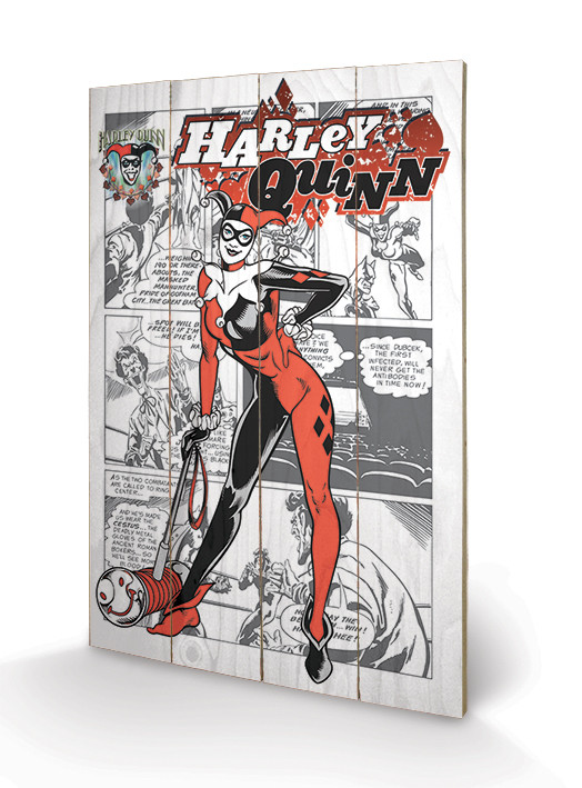 Ξύλινη τέχνη Harley Quinn - aka Dr. Harleen Francis Quinzel