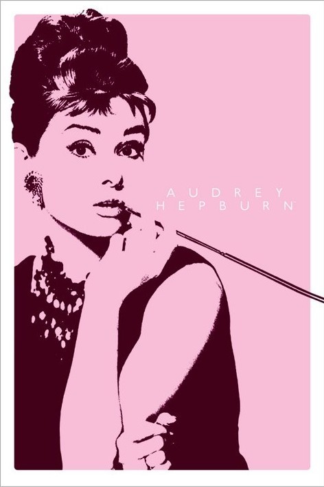 Poster AUDREY HEPBURN - cigarello