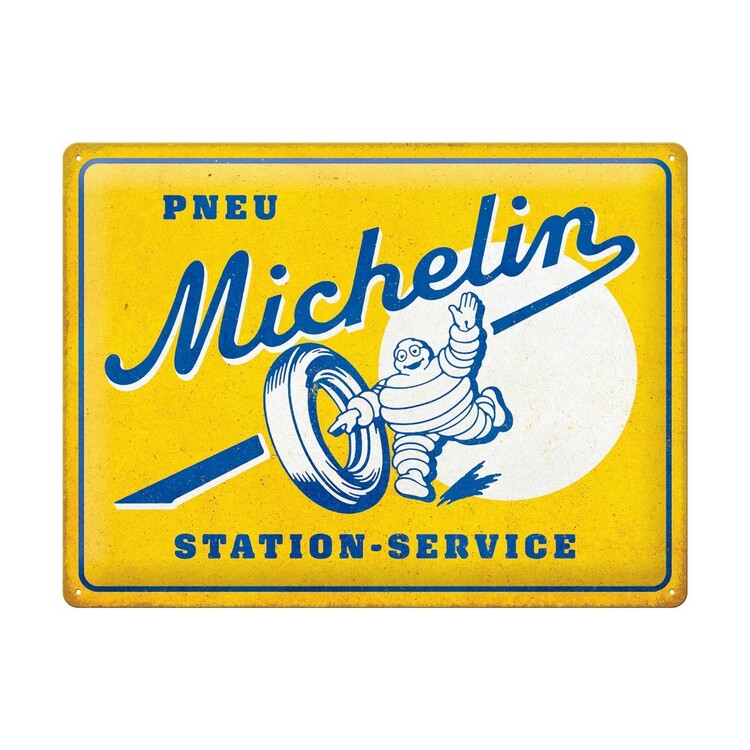 Mеталеві знак Michelin - Pneu Station-Service