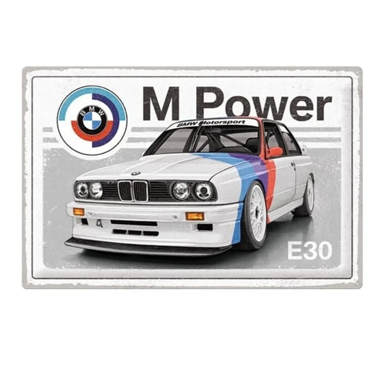 Mеталеві знак BMW Motorsport - M Power E30