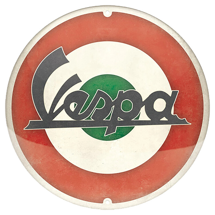 Mеталеві знак Vespa - Logo Italian