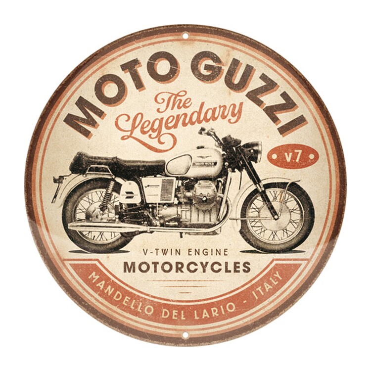 Mеталеві знак Moto Guzzi - The Legendary