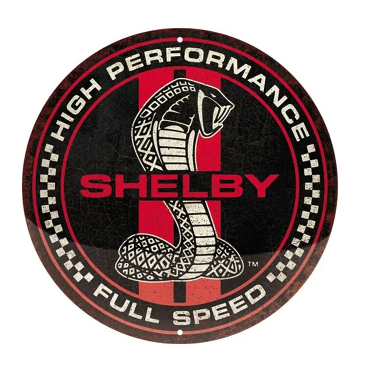 Mеталеві знак Shelby - Full Speed Cobra Snake