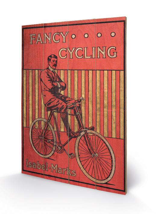 Pintura em madeira Fancy Cycling