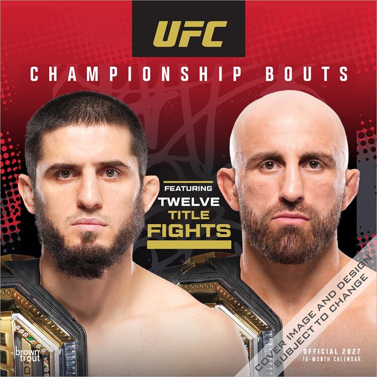 Календар 2027 UFC - Бої за титул | 16-місячний