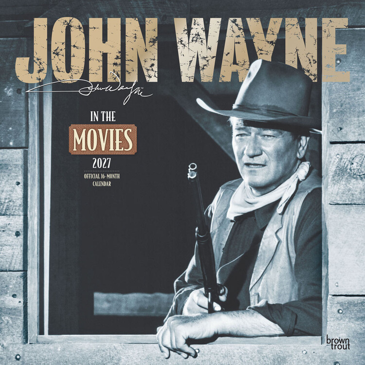 Календар 2027 John Wayne на екрані | 16-місячний