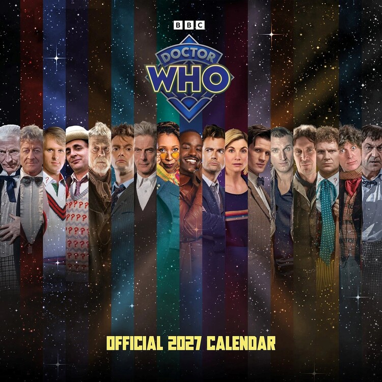 Календар 2027 Doctor Who Classic Edition