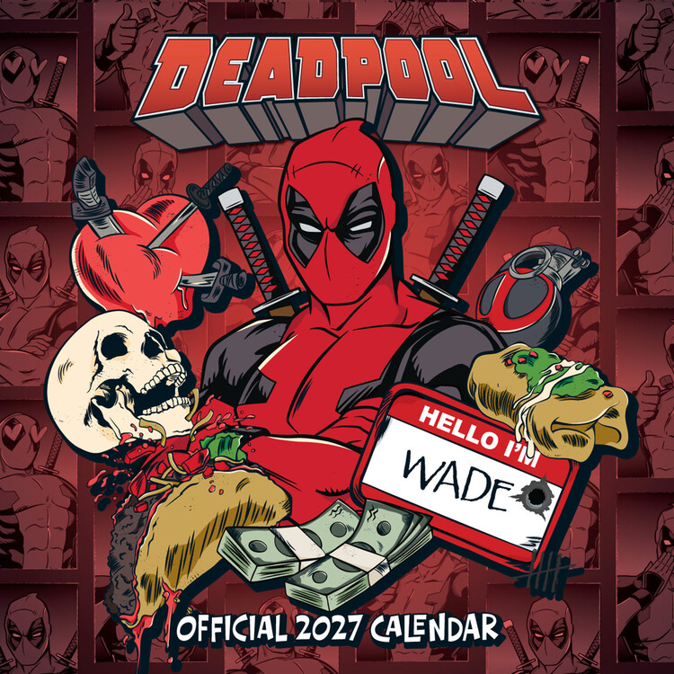Календар 2027 Deadpool