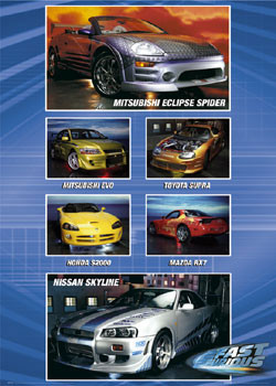Плакат Fast and Furious – auta