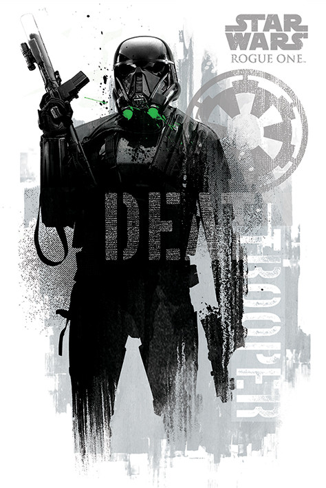 Плакат Rogue One: Star Wars Story - Death Trooper Grunge