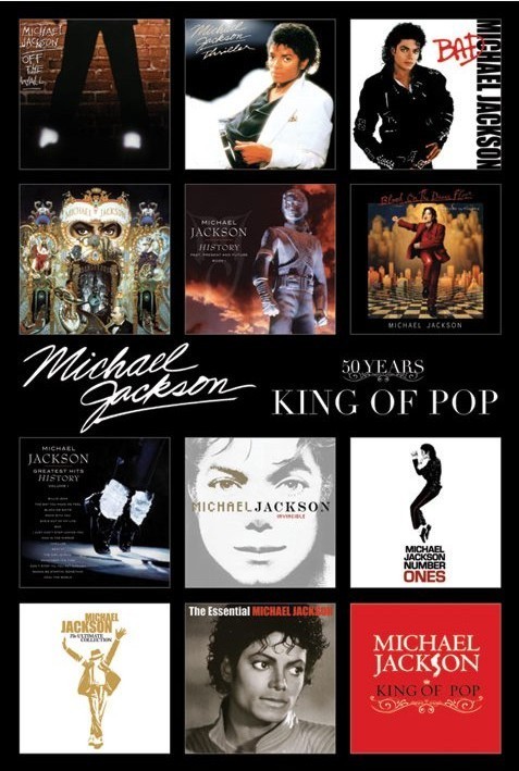 Poster Michael Jackson - album covers