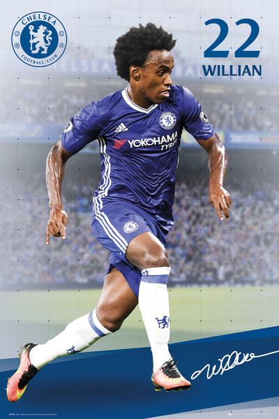 Плакат Chelsea - Willian 16/17