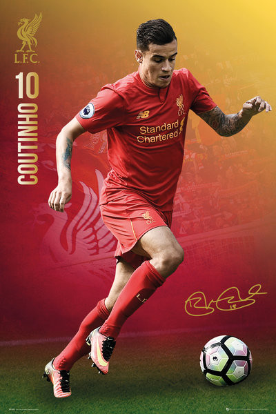 Плакат Liverpool - Coutinho 16/17